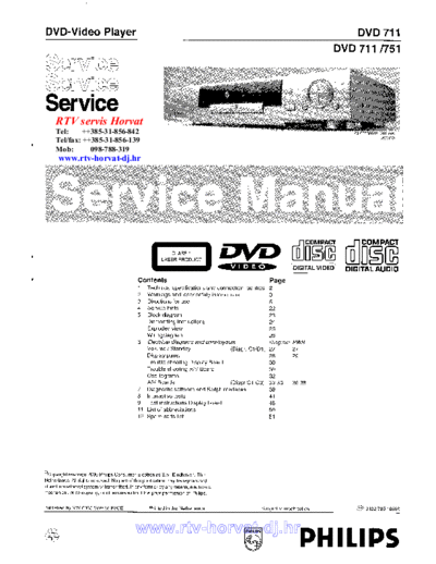 Philips dvd711 751  Philips CD DVD DVD711 dvd711_751.pdf