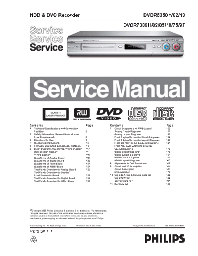 Philips DVDR7300H02 SB-KL-EX-SI 1216803996  Philips CD DVD DVDR7300 DVDR7300H02_SB-KL-EX-SI_1216803996.pdf