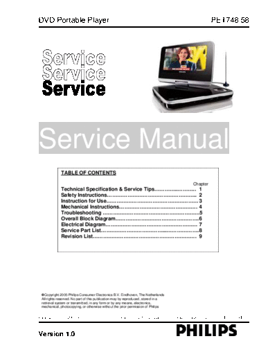 Philips philips pet748  Philips CD DVD PET748 philips_pet748.pdf