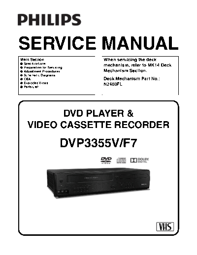 Philips philips dvp3355v f7 dvd-vcr  Philips DVD-Video DVP3355 philips_dvp3355v_f7_dvd-vcr.pdf