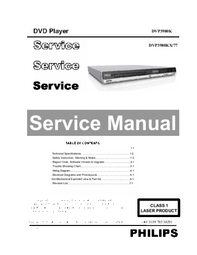 Philips DVP3980KX 77  Philips DVD-Video DVP3980K DVP3980KX_77.pdf