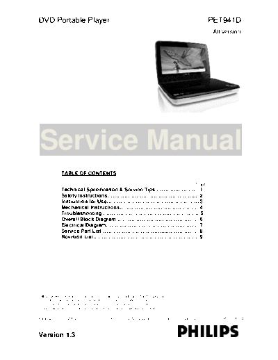 Philips PET941  Philips DVD-Video PET941D PET941.pdf