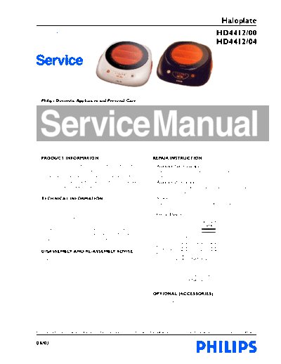 Philips service  Philips Household HD4412 service.pdf