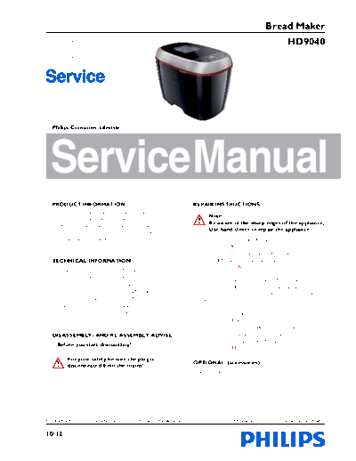 Philips service  Philips Household HD9040 service.pdf