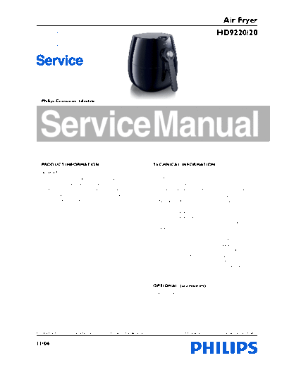 Philips service  Philips Household HD9220-20 service.pdf