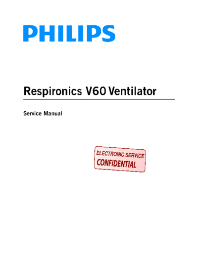 Philips philips respironics v60 ventilator  Philips Household RESPIRONICS V60 philips_respironics_v60_ventilator.pdf