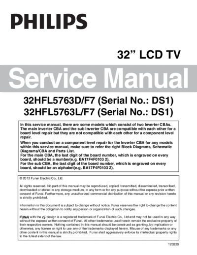 Philips Philips+32hfl5763d-l-f7  Philips LCD TV 32HFL5763 Philips+32hfl5763d-l-f7.pdf