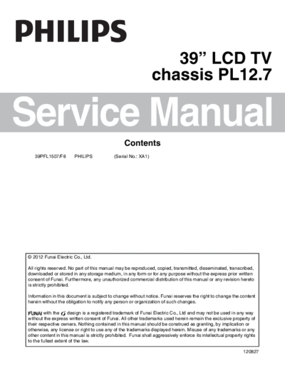 Philips 39pfl1507 f8 philips  Philips LCD TV 39PFL1507  Chassis PL12.7 39pfl1507_f8_philips.pdf