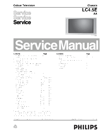 Philips Philips LCD tv LC4.5E AA  Philips LCD TV LC4.5E aa Philips_LCD_tv_LC4.5E_AA.pdf