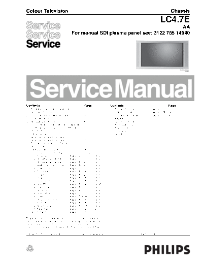 Philips philips tv ch lc4.7e aa service manual  Philips LCD TV LC4.7E aa philips_tv_ch_lc4.7e_aa_service_manual.pdf