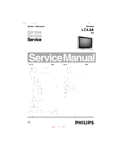 Philips lc4.8a aa  Philips LCD TV LC4.8A aa lc4.8a aa.pdf