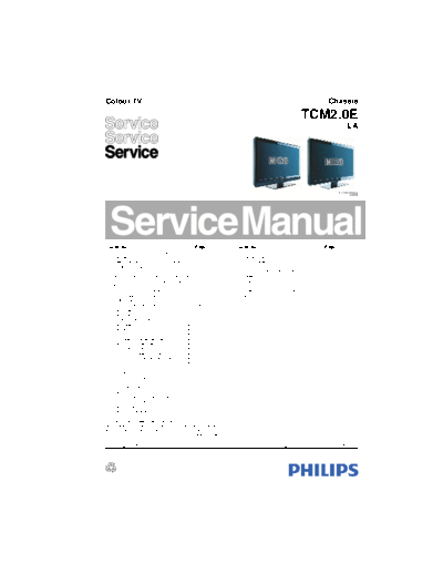 Philips tcm2  Philips LCD TV TCM2.0E la tcm2.pdf