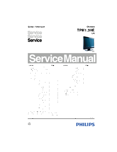 Philips philips tpm1.3he la chassis sm  Philips LCD TV TPM1.3HE la philips_tpm1.3he_la_chassis_sm.pdf