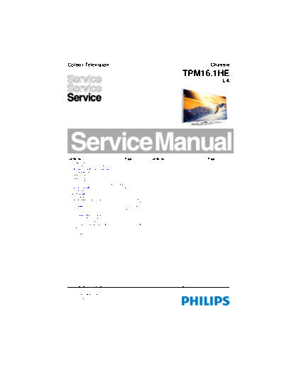 Philips TPM16.1HE la  Philips LCD TV TPM16.1HE la TPM16.1HE la.pdf
