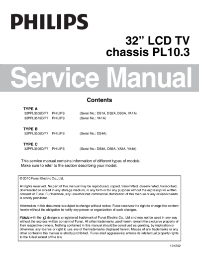 Philips 32pfl3515 philips  Philips LCD TV  (and TPV schematics) 32PFL3515 32pfl3515_philips.pdf