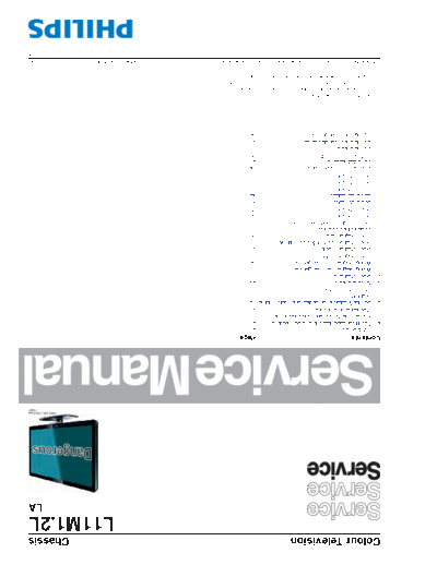 Philips 32pfl4606d  Philips LCD TV  (and TPV schematics) 32PFL4606D Chassis L11M1.2L 32pfl4606d.rar