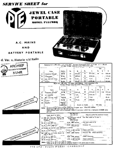 PYE (GB) Pye P131MBQ  . Rare and Ancient Equipment PYE (GB) Pye_P131MBQ.pdf