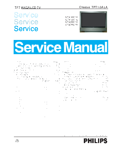 Philips 09051112235988  Philips LCD TV  (and TPV schematics) 37TA2000 09051112235988.pdf