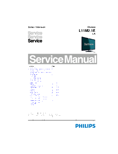 Philips 40pfl5606h chassis l11m2.1e la  Philips LCD TV  (and TPV schematics) 40PFL5606D chassis L11M1.1L la philips_40pfl5606h_chassis_l11m2.1e_la.pdf