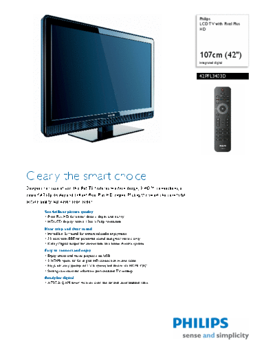 Philips 42pfl3403d 27 pss aen  Philips LCD TV  (and TPV schematics) 42PFL3403d 42pfl3403d_27_pss_aen.pdf
