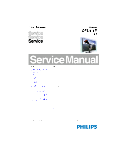 Philips service  Philips LCD TV  (and TPV schematics) 42PFL6907H service.pdf