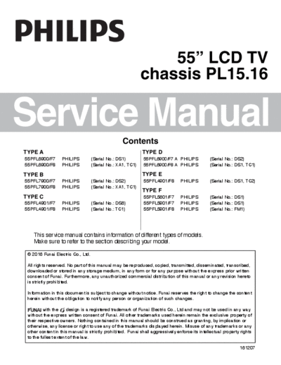 Philips Philips+55PFL4901 F8  Philips LCD TV  (and TPV schematics) 55PFL4901 F8 Philips+55PFL4901_F8.pdf