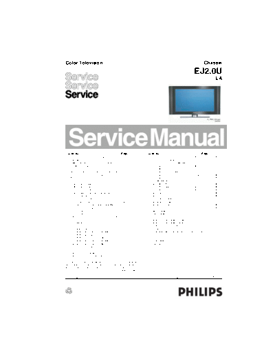 Philips EJ20ULA ET-SB-SI 1235036557  Philips LCD TV  (and TPV schematics) EJ2.0U la EJ20ULA_ET-SB-SI_1235036557.pdf