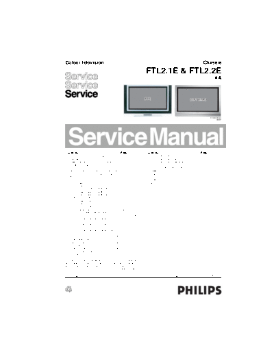 Philips ftl2.1e 2.2e 111  Philips LCD TV  (and TPV schematics) FTL2.1E 2.2E aa ftl2.1e_2.2e_111.pdf