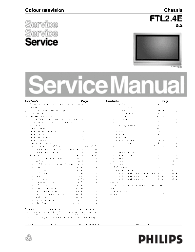 Philips FTL2[1].part1  Philips LCD TV  (and TPV schematics) FTL2.4E aa FTL2[1].part1.rar