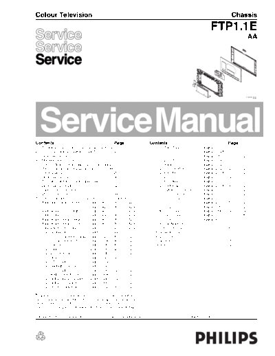 Philips ftp1.1e aa 800  Philips LCD TV  (and TPV schematics) FTP1.1Eaa ftp1.1e_aa_800.pdf