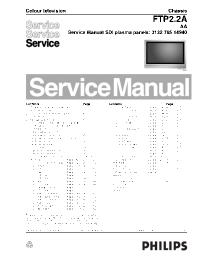 Philips FTP22AAA ET-SB-SI 1188967344  Philips LCD TV  (and TPV schematics) FTP2.2A aa FTP22AAA_ET-SB-SI_1188967344.pdf