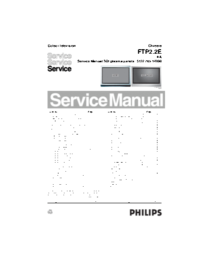 Philips philips chassis ftp2.2e aa sm  Philips LCD TV  (and TPV schematics) FTP2.2E aa philips_chassis_ftp2.2e_aa_sm.pdf