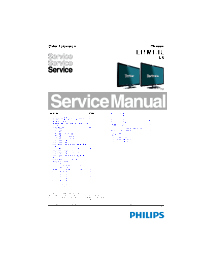 Philips L11M11LLA SB-EX-SI 1353398816  Philips LCD TV  (and TPV schematics) L11M1.1L la L11M11LLA_SB-EX-SI_1353398816.pdf