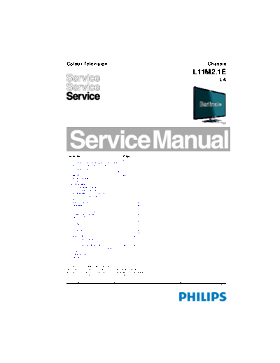 Philips philips l11m2.1ela ver-2  Philips LCD TV  (and TPV schematics) L11M2.1E la philips_l11m2.1ela_ver-2.pdf