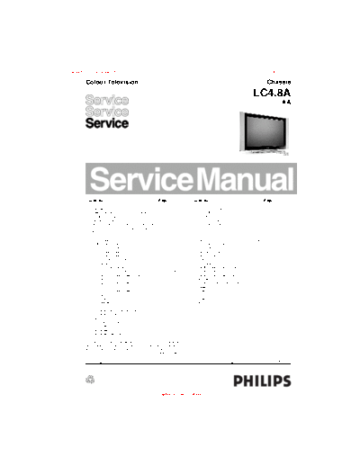 Philips lc4.8a aa  Philips LCD TV  (and TPV schematics) LC4.8A aa lc4.8a aa.pdf