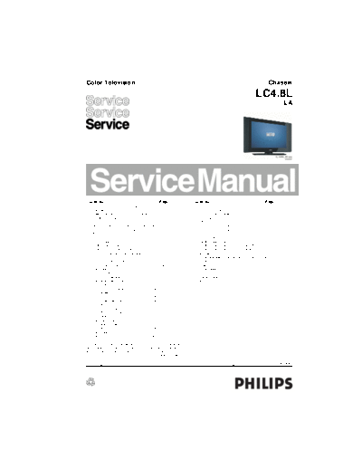 Philips LC4.8L  Philips LCD TV  (and TPV schematics) LC4.8L la LC4.8L.pdf