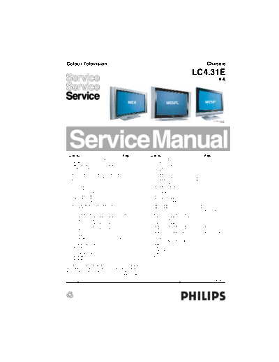 Philips tv ch lc4.31e aa service manual  Philips LCD TV  (and TPV schematics) LC4.31E aa Chassis philips_tv_ch_lc4.31e_aa_service_manual.pdf