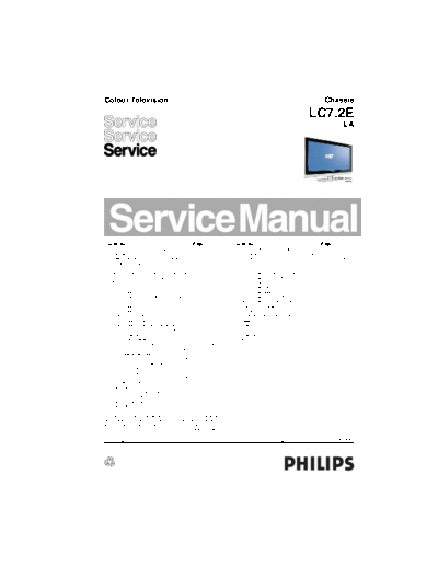 Philips lc72e la 312278516863 183  Philips LCD TV  (and TPV schematics) LC7.2E la lc72e_la_312278516863_183.pdf