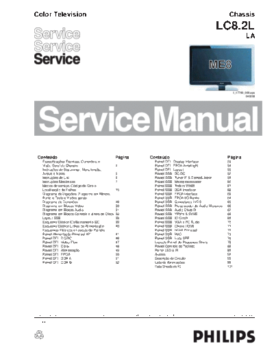 Philips manual servico tv lcd philips chassis LC8 2L LA  Philips LCD TV  (and TPV schematics) LC8.2L la manual_servico_tv_lcd_philips_chassis_LC8_2L_LA.zip