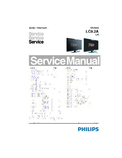 Philips lc9.2a la 312278518610 100701  Philips LCD TV  (and TPV schematics) LC9.2A la lc9.2a_la_312278518610_100701.pdf