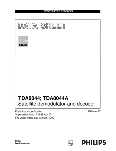 Various TDA8044 8044A  . Electronic Components Datasheets Various TDA8044_8044A.rar