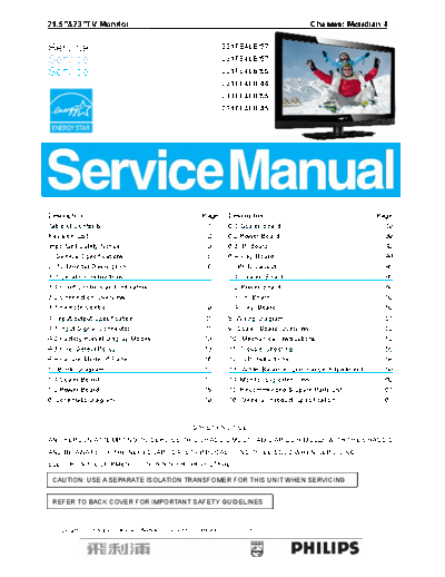 Philips 221te4lb 231te4lb 57 55 44 45 meridian4  Philips LCD TV  (and TPV schematics) Meridian 4 chassis philips_221te4lb_231te4lb_57_55_44_45_meridian4.pdf