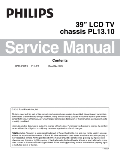 Philips philips 39pfl3708-f8 chassis pl13.10  Philips LCD TV  (and TPV schematics) PL13.10 chassis philips_39pfl3708-f8_chassis_pl13.10.pdf