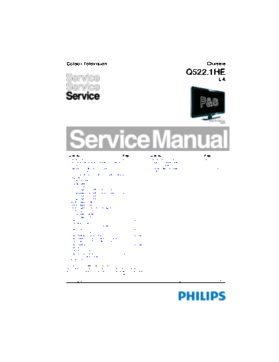 Philips Q5221HELA SB-SI 1283765451  Philips LCD TV  (and TPV schematics) Q522.1HE la Q5221HELA_SB-SI_1283765451.pdf