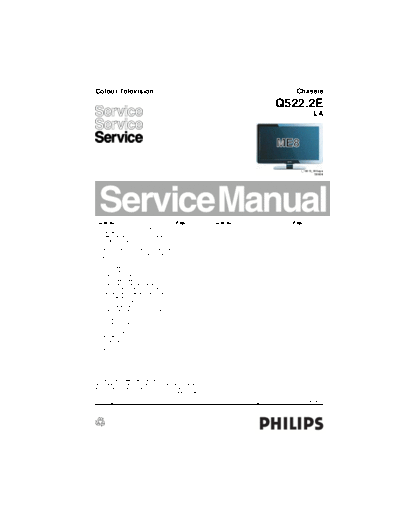 Philips PHILIPS Q522.2E LA CHASSIS LCD TV SM.part2  Philips LCD TV  (and TPV schematics) Q522.2E la PHILIPS_Q522.2E_LA_CHASSIS_LCD_TV_SM.part2.rar
