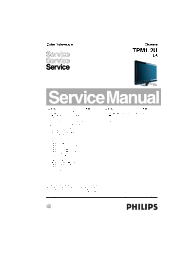 Philips TPM12ULA ET-SB-SI 1289206417  Philips LCD TV  (and TPV schematics) TPM1.2U la TPM12ULA_ET-SB-SI_1289206417.pdf