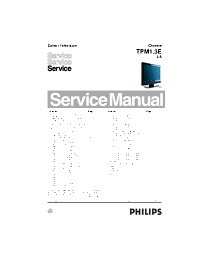 Philips TPM1.3E LA 3122-785-17570.part1  Philips LCD TV  (and TPV schematics) TPM1.3E  V2_Training TPM1.3E LA_3122-785-17570.part1.rar