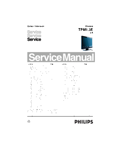 Philips TPM1.3E LA 3122-785-17570.part3  Philips LCD TV  (and TPV schematics) TPM1.3E  V2_Training TPM1.3E LA_3122-785-17570.part3.rar