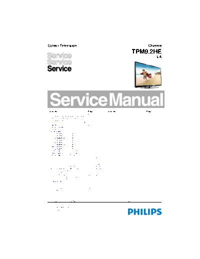 Philips TPM92HELA SB-EX-SI 1399611331  Philips LCD TV  (and TPV schematics) TPM9.2HE la TPM92HELA_SB-EX-SI_1399611331.pdf