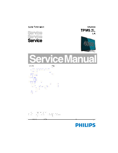 Philips TPM92LLA SB-EX-SI 1354001121  Philips LCD TV  (and TPV schematics) TPM9.2L la TPM92LLA_SB-EX-SI_1354001121.pdf